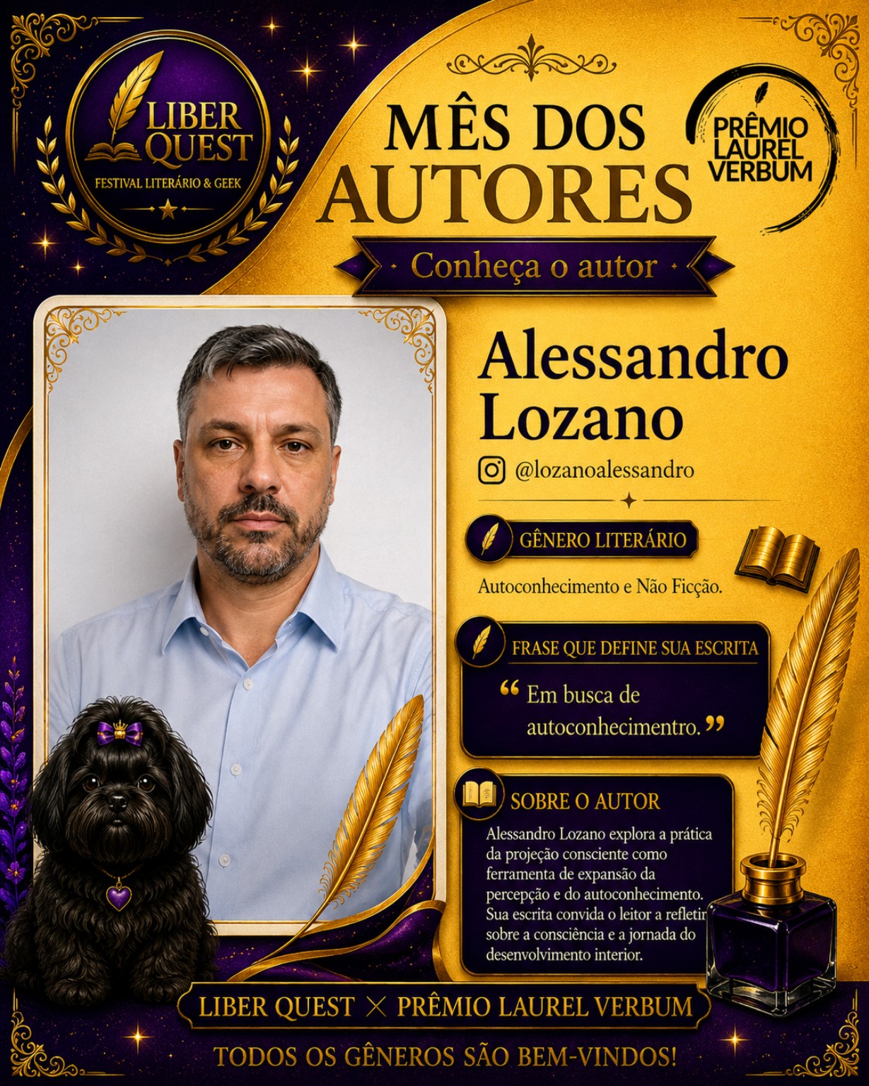 Arte do Mês do Autor dedicada a Alessandro Lozano