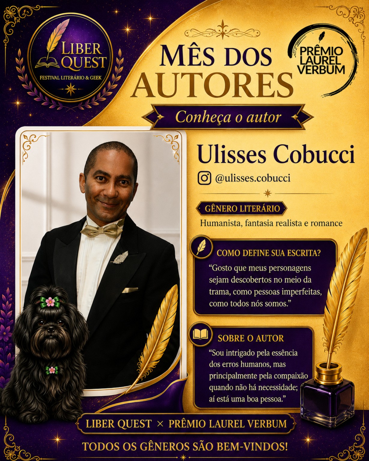Arte do Mês do Autor dedicada a Ulisses Cobucci